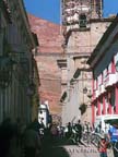 Junin Street with the Cathedral and Cerro Rico in the Background, Potosi, Bolivia