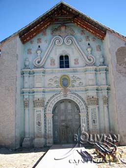 Church in Salinas de Garci-Mendoza, at hte northern edge of Salar de Uyuni, Salar de Uyuni, Potosi, Bolivia