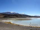 Laguna Hedionda (Stinking Lagoon) with the peaks of the Cordillera Occidental along the Bolivia – Chile border, Potosi, Bolivia, Southern Cordillera Occidental, Potosi, Bolivia